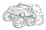 Monter truck - illustration