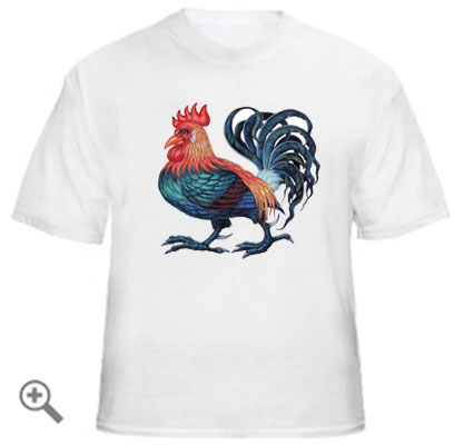 T-shirt - Red Rooster by Richard Ancheta