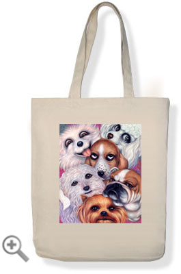 canvas tote bag dog show