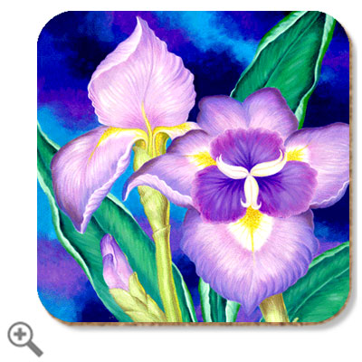 art coaster - iris