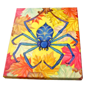 araknida-blue-spider-giclee-canvas