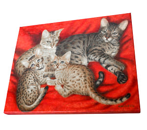Bengal Cats Painting