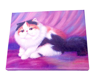 Persian Cat  painting - giclee on canvas.