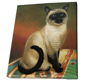 Siamese Cat Painting