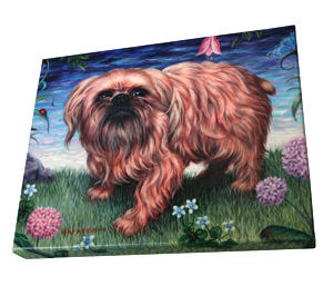 Brussels Griffon - dog painting