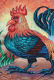 Alex the Rooster - Bird Painting by Richard Ancheta
