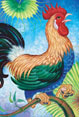 Cockorico - Rooster - Bird Painting by Richard Ancheta