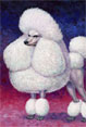 Caniche - Poodle - Dog Painting by Richard Ancheta