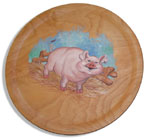 wooden plate