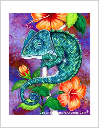 Chameleon Frameable Prints by Richard Ancheta