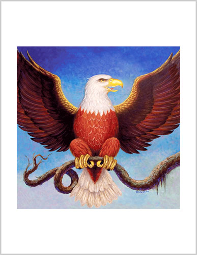 Bald Eagle Painting Frameable Prints by Richard Ancheta