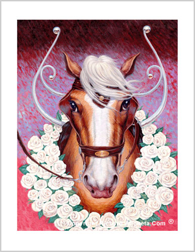 Horse Caleche Painting Frameable Prints by Richard Ancheta