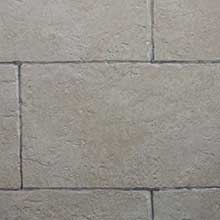 Tile design with semi-rough textures sample presentation - faux fini bricks design.