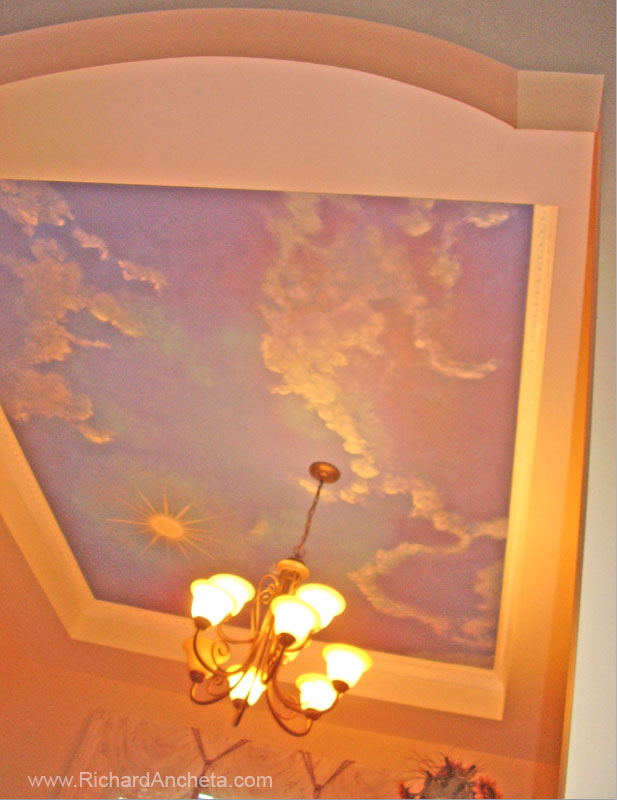 Dome And Pergola Clouds Ceiling Painting Montreal