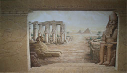 Mural Painting - Egyptian Ruins 209 x 187 inches