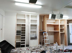 Sanding, priming and oil painting.
