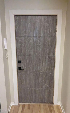 Grey Oak Art Door - Faux Bois Texture