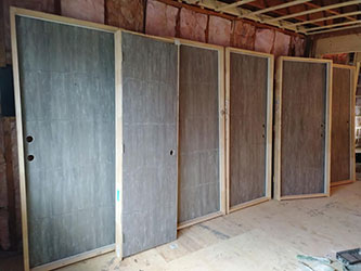 Grey Oak Art Doors - Faux Bois Texture