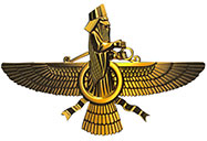 Faravahar is one of the best-known symbols of Zoroastrianism, the state religion of ancient Iran.