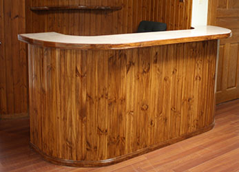 Bar Table design, wood bending construstion and varnish satin finishing.
