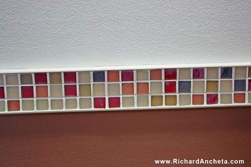 Tile decoration - harmony colors of the interior decoration for beauty salon - Montreal.