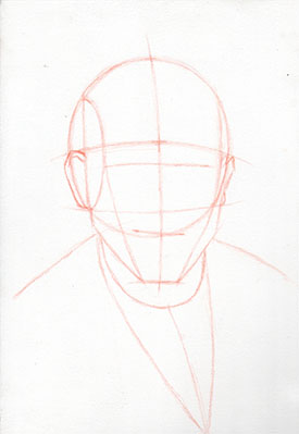 Self-portrait of Richard Ancheta, ball and plane step 2 
