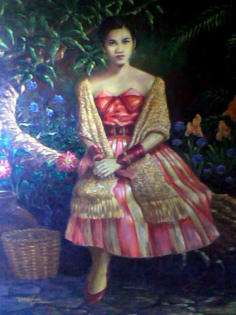 Oil Portrait of Corazon Fernandez