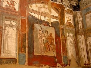 Fresco mural from Pompeii