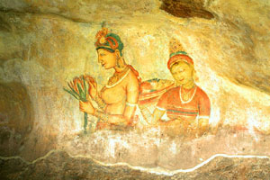 fresco painted on Sigiriya Rock