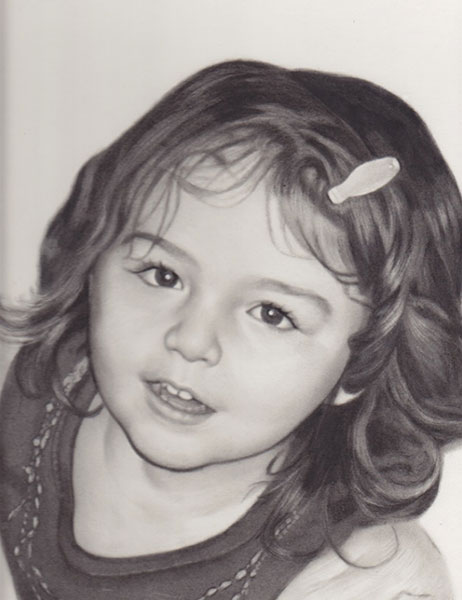 Olivia - Charcoal Portrait by Richard Ancheta - Montreal

