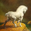 Clydesdale horse painting