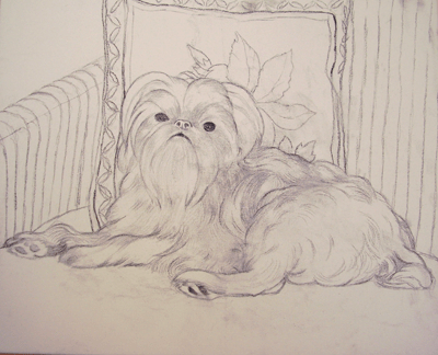 Dog Painting Stage 1